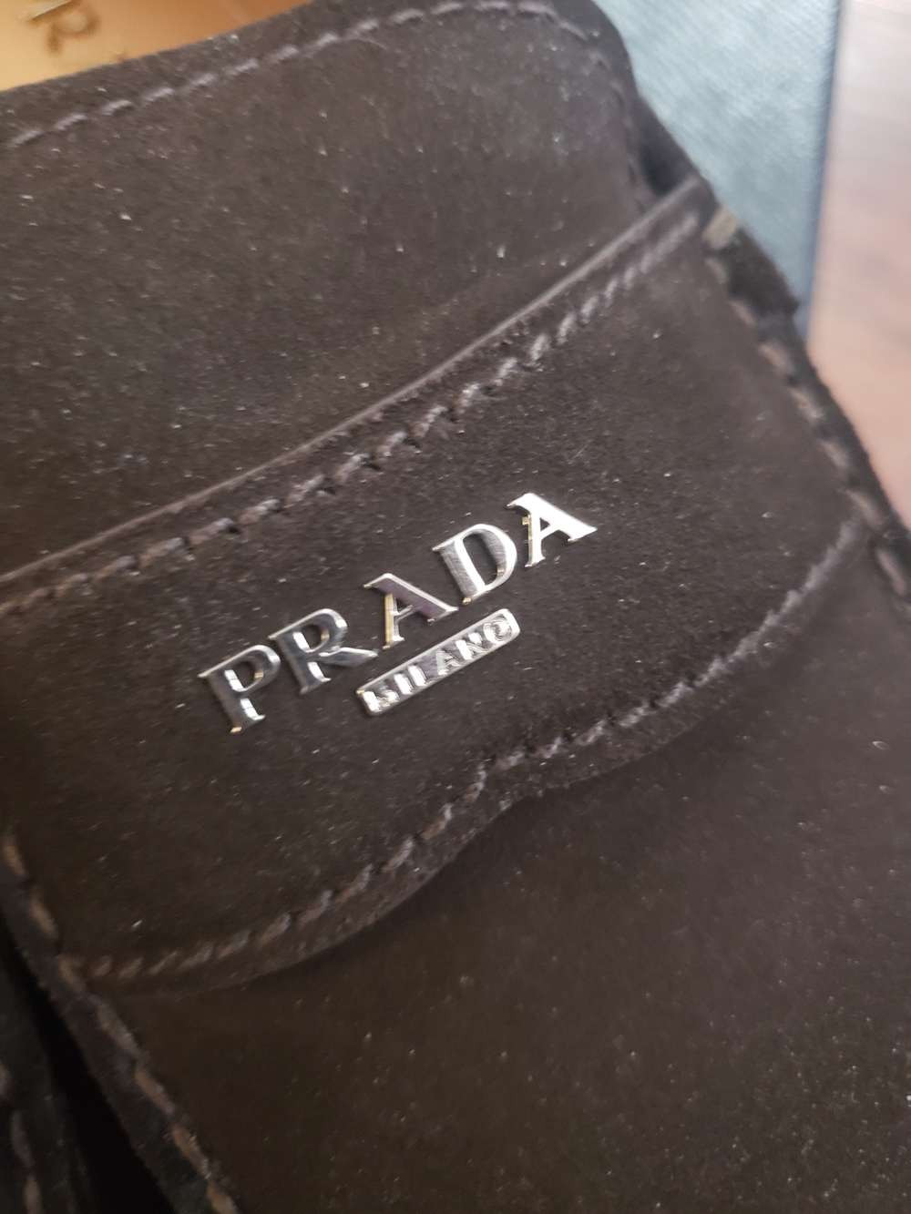 Prada Men’s Brown Suede Loafers Size 9 Quiet Luxury Designer Business Casual - Picture 3 of 7